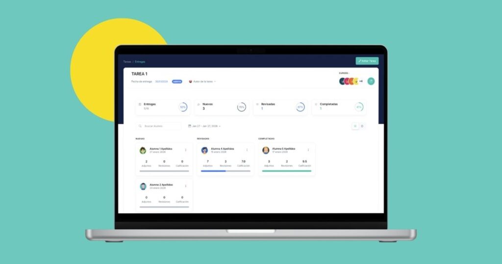 Utilizar Los proyectos como evaluación para tus alumnos es muy acertado pero necesitarás un aula virtual como nabbü para la corrección y creación de proyectos y tareas.