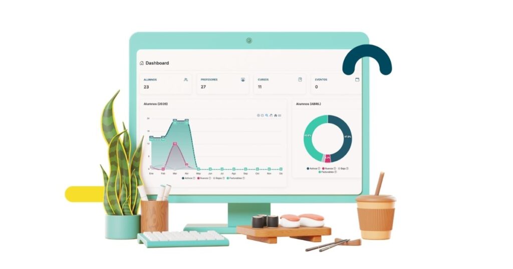 El dashboard o escritorio de nabbü potencia tu academia y te da estadísticas para poder escalar tu centro formativo sin esfuerzo. Te enseñamos a usarlo.