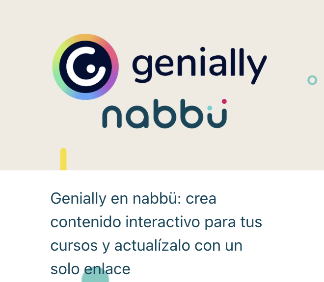 Colaboración con genially